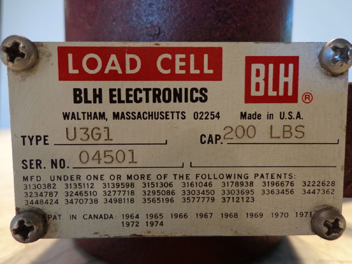 BLH LOAD CELL U3G1 - 200LBS.