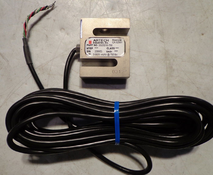 ARTECH INDUSTRIAL S LOAD CELL  750LBS.