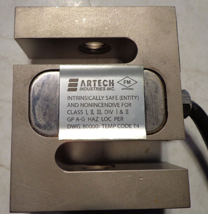 ARTECH INDUSTRIAL S LOAD CELL  750LBS.