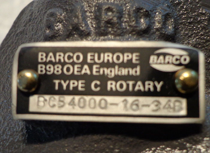 BARCO TYPE C ROTARY JOINT BC54000-16-34B