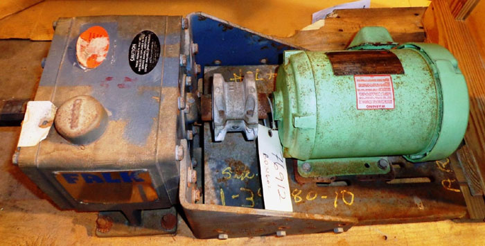 FALK ENCLOSED GEAR DRIVE 1020F  2A W/ US MOTORS HIGH EFFICIENCY MOTOR