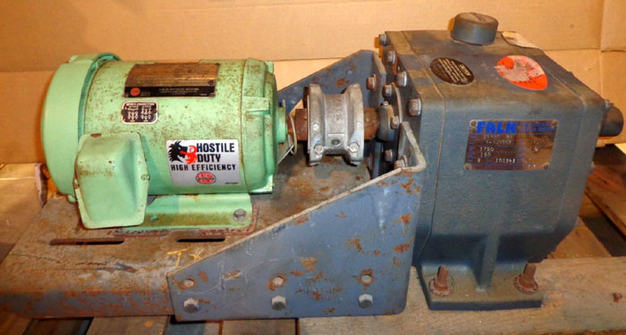 FALK ENCLOSED GEAR DRIVE 1020F  2A W/ US MOTORS HIGH EFFICIENCY MOTOR