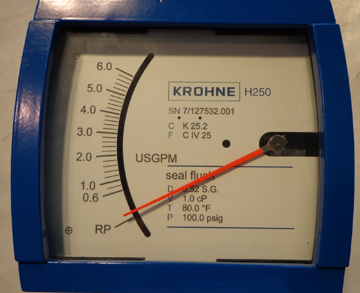KROHNE H250-HC-M9 VARIABLE AREA FLOW METER