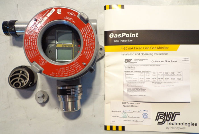 BW GasPoint Gas Transmitter GP-WD, Sensor SS-RW02, Killark Enclosure HKGL