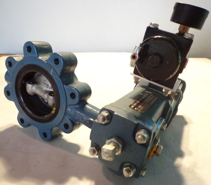 DEZURIK BHP 4" BUTTERFLY VALVE w/ ACTUATOR