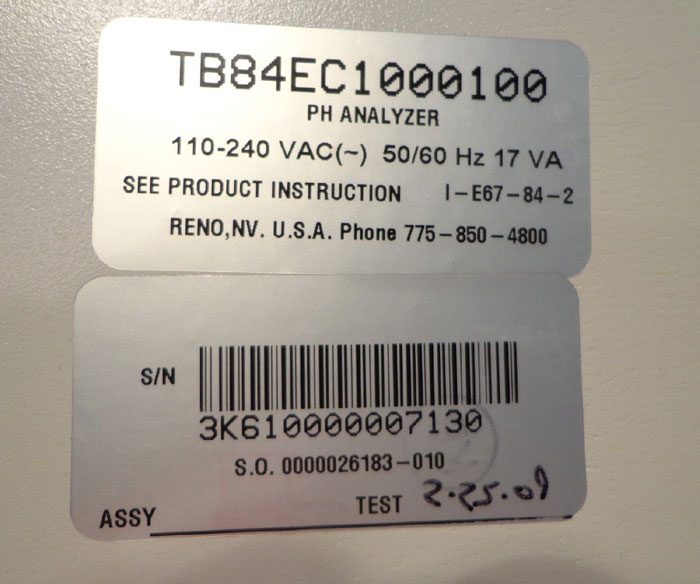 ABB PH ANALYZER - TB84