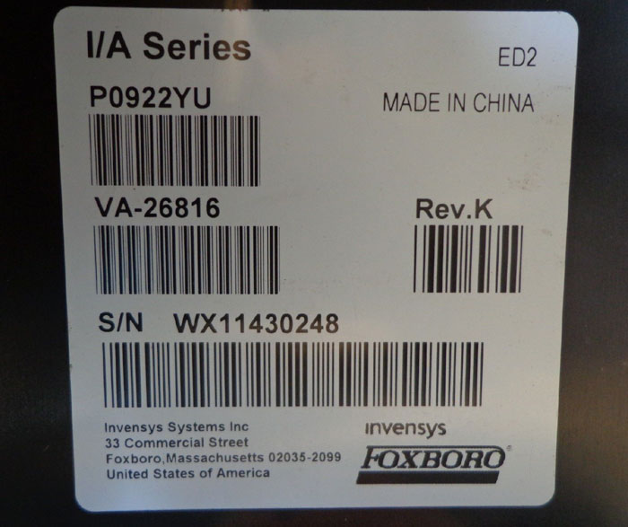 FOXBORO POWER SUPPLY FPS400-24 (PO922YU)