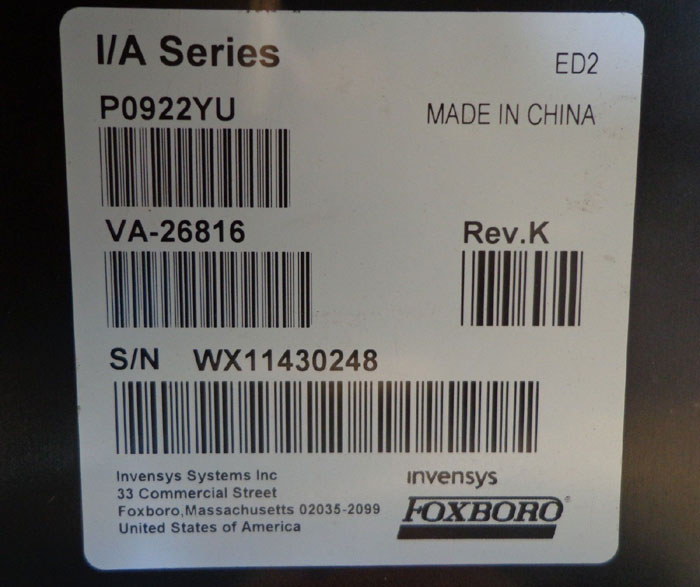 FOXBORO POWER SUPPLY FPS400-24 (PO922YU)