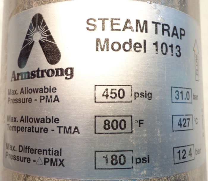 ARMSTRONG INVERTED BUCKET STEAM TRAP 1013