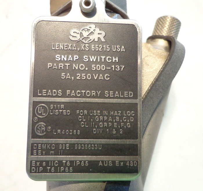 SOR PRESSURE SWITCH 6AH-EG5-H4-C1A