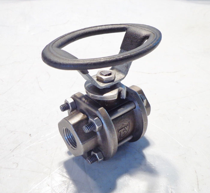 TBV 3 PIECE 1/2" THREADED BALL VALVE - HASTELLOY C