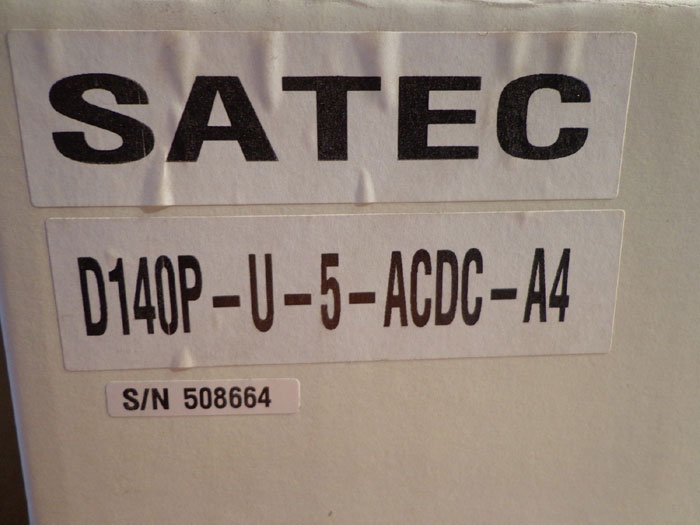 SATEC DEMAND SERIES D140P - MODEL D140P-U-5-ACDC-A4