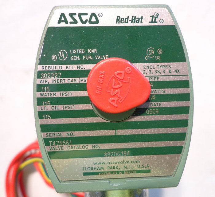 ASCO RED HAT SOLENOID VALVES EF8003G1