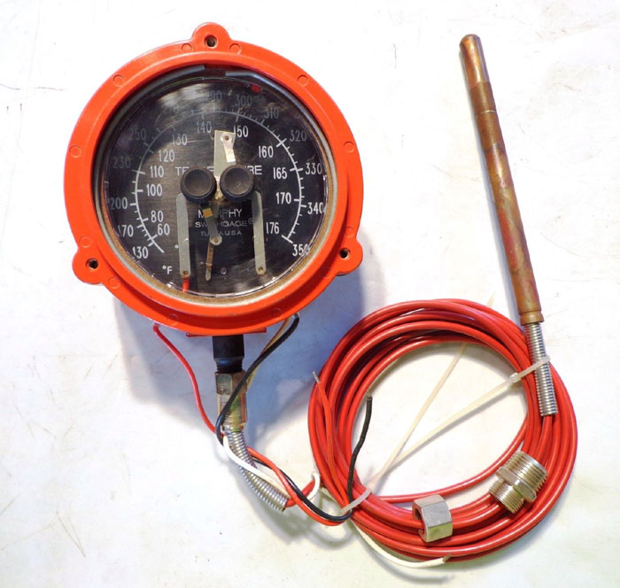 MURPHY SWITCHGAGES TEMPERATURE, VACUUM & PRESSURE