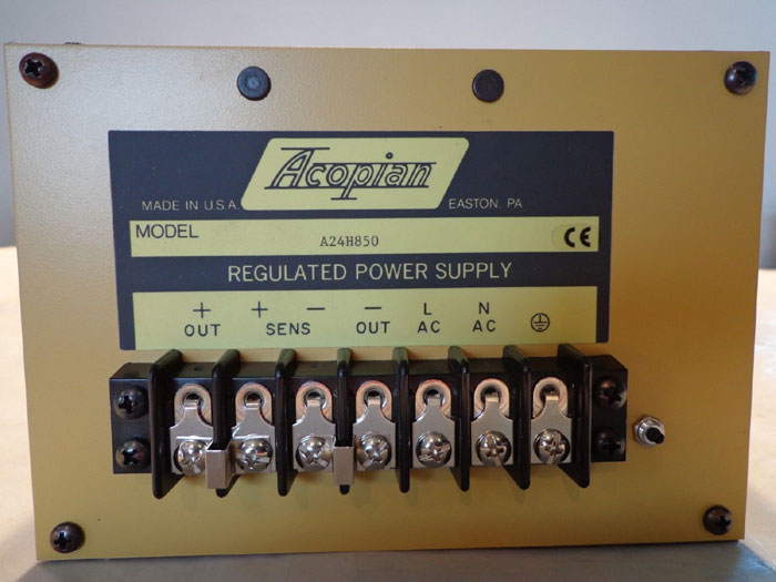 ACOPIAN REGULATED POWER SUPPLY A24H850