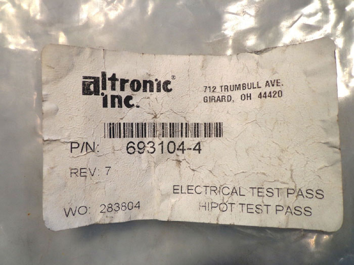 LOT OF (3) ALTRONIC CABLES CA3106ER14S-5S  693104-4  693104-5