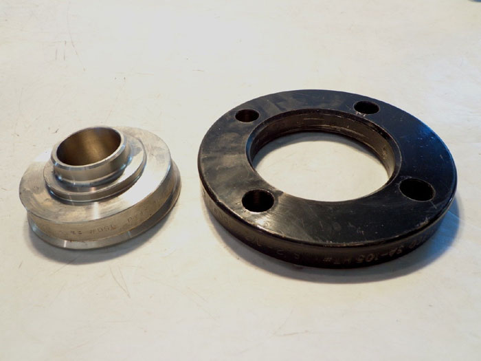 LOT OF (2) SIFCO 2-1/2" STAINLESS INSERT FLANGES