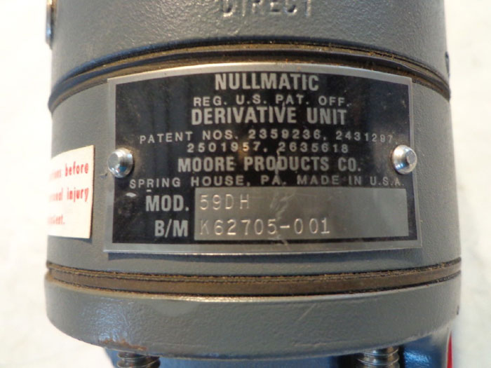 MOORE NULLMATIC DERIVATIVE UNIT - 59DH