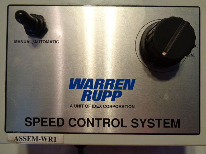WARREN RUPP ELECTRO-PNEUMATIC SPEED CONTROL SYSTEM - MODEL ASSEM-WR1