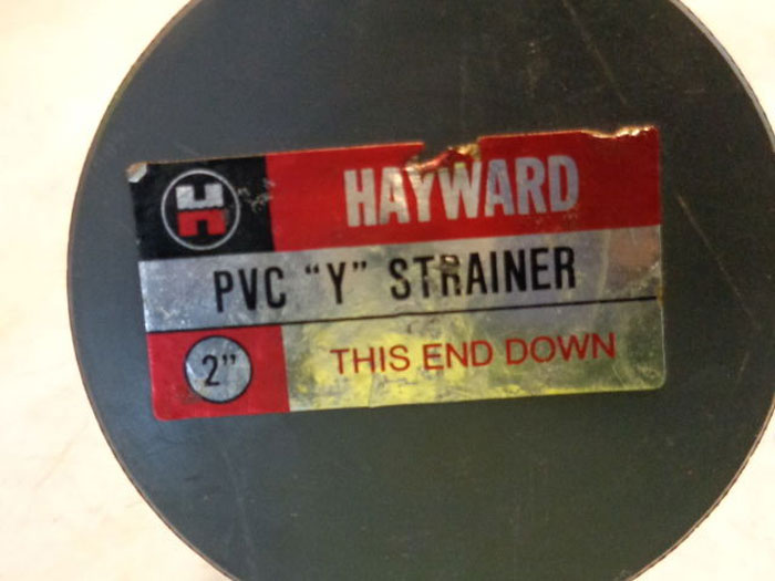 LOT OF (2) HAYWARD PVC "Y" STRAINERS