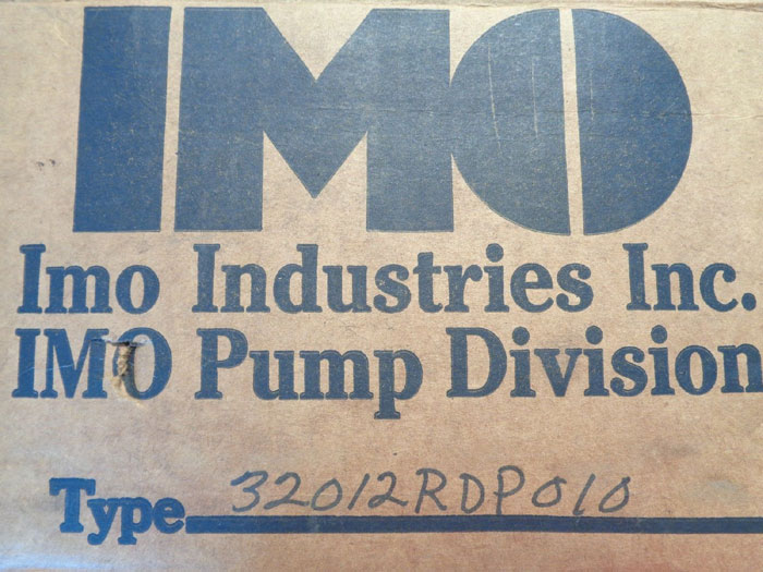 IMO DELAVAL PUMP - TYPE: 32012RDP010