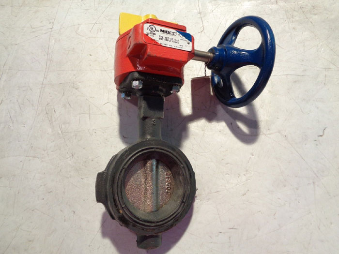 NIBCO 3" WAFER BUTTERFLY VALVE W/ FIRE CONTROL, FIG#: WD-3510-4