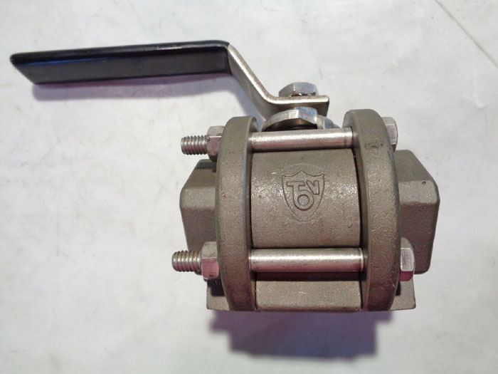 TBV 1" 3-PIECE RP THREADED MONEL BALL VALVE