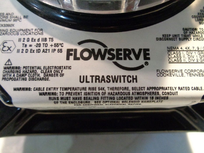 LOT OF (2) FLOWSERVE ULTRASWITCH PROXIMITY SWITCHES