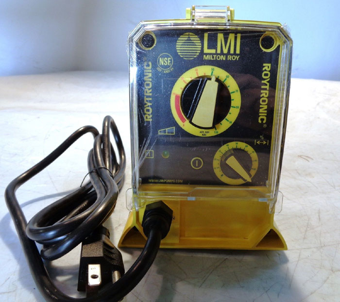 LMI MILTON ROY ELECTROMAGNETIC DOSING PUMP -" ROYTRONIC" - MODEL: A151-927NP