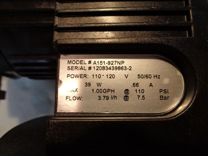 LMI MILTON ROY ELECTROMAGNETIC DOSING PUMP -" ROYTRONIC" - MODEL: A151-927NP