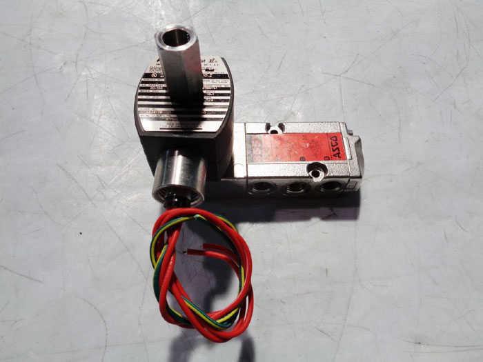 ASCO SOLENOID #EV8007G1 & 3-WAY PILOT VALVE #EV8551A409