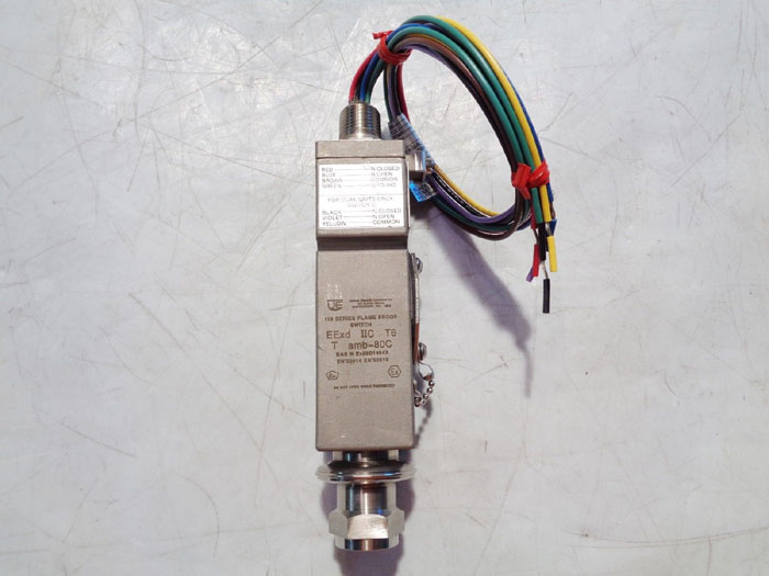 UNITED ELECTRIC FLAME PROOF PRESSURE SWITCH TYPE: H119A, MODEL#: 473