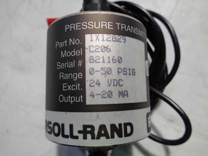 INGERSOLL RAND PRESSURE TRANSMITTER, MODEL#: C206, PART#: 1X12829