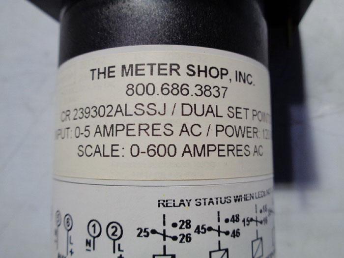 CROMPTON ANALOG METER RELAY 239302ALSSJ