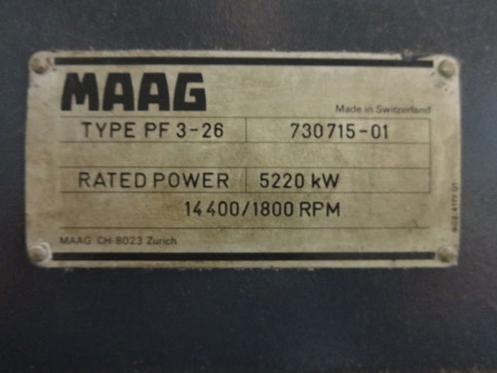 MAAG DRIVE - TYPE PF 3-26