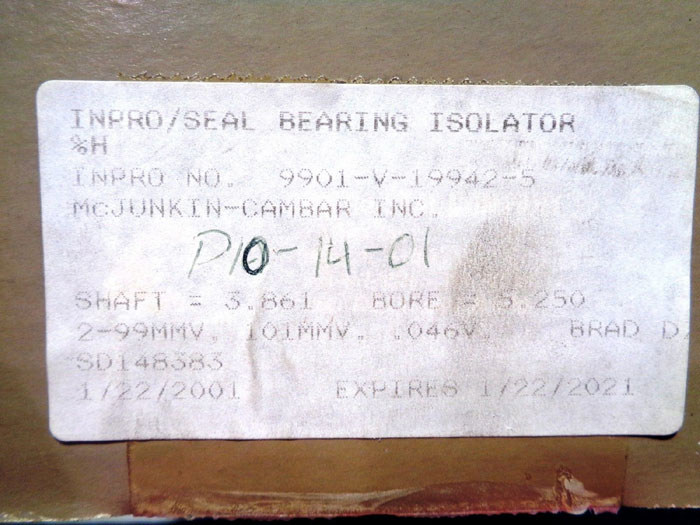 LOT OF INPRO SEAL BEARING ISOLATORS