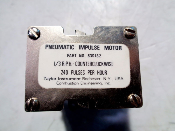 LOT OF (4) TAYLOR INSTRUMENT PNEUMATIC IMPULSE MOTOR