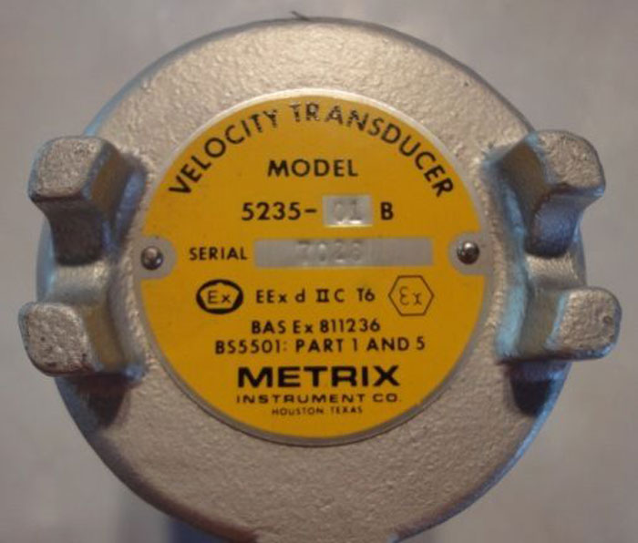 METRIX 3/4" VELOCITY TRANSDUCER