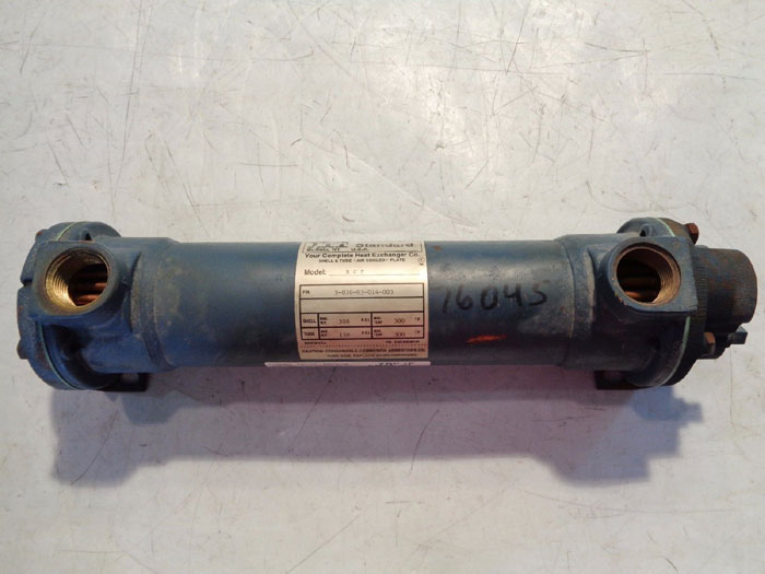 ITT Standard BCF Shell and Tube Heat Exchanger, Copper Tubes, 5-030-03-014-003