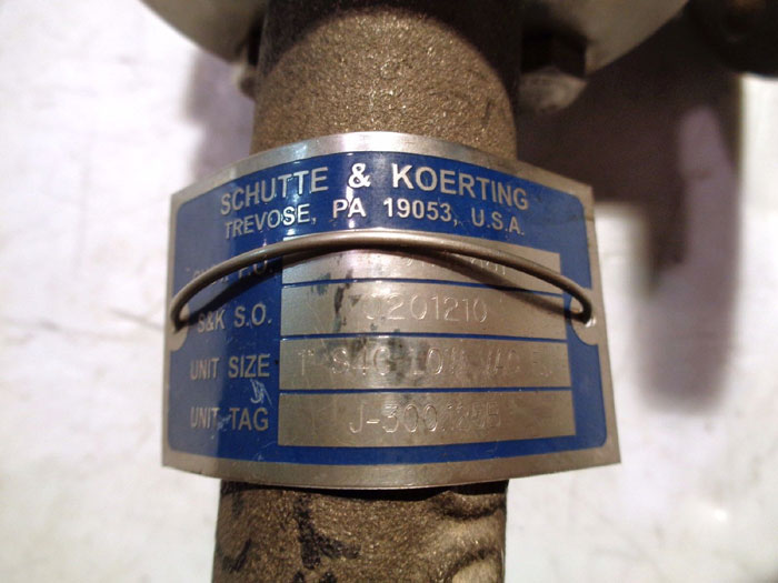 SCHUTTE & KOERTING TRI-FLANGE STEAM EJECTOR - UNIT SIZE: 1" S4C LOW VAC EJ