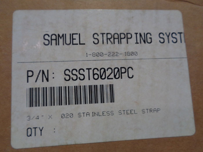 STAINLESS ISO STRAPPING BAND LG 183 OR SAMUEL STRAPPING SSST6020PC W/ BUCKLES