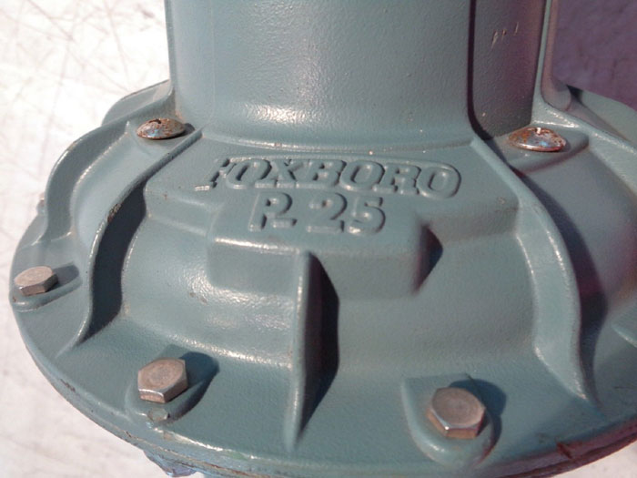 FOXBORO P-25 AIR POSITIONER STABILFLO V1 SERIES CONTROL VALVE V1S-01SNTSSEBNS-K