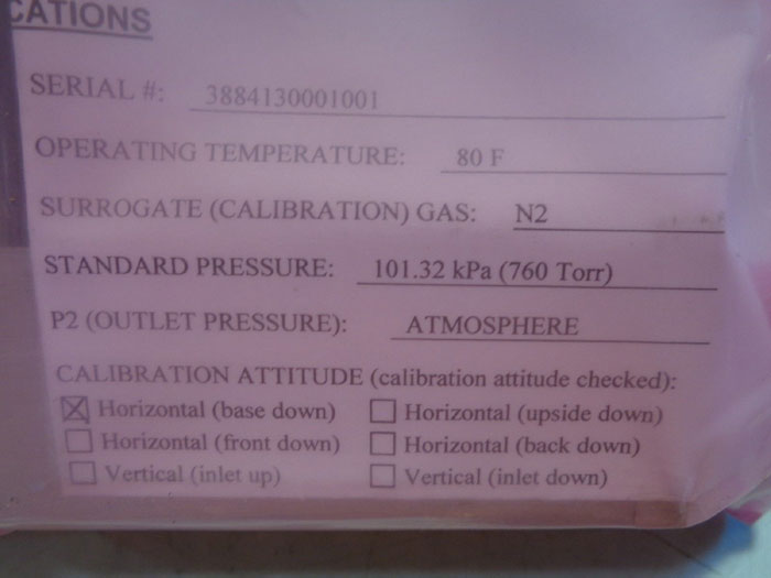 PARKER PORTER ANALOG GAS FLOW CONTROLLER, 202-FKHSBEAA