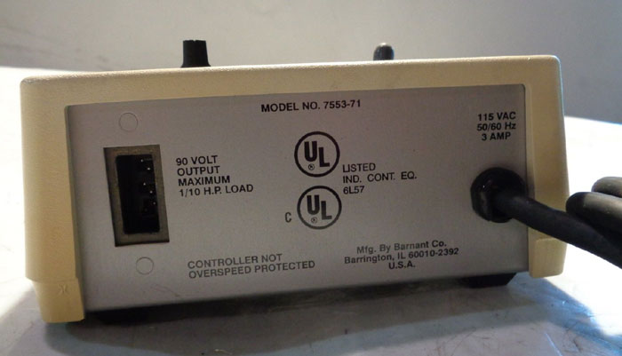 MASTERFLEX SPEED CONTROLLER 7553-71 W/ PUMP HEAD 7518-02