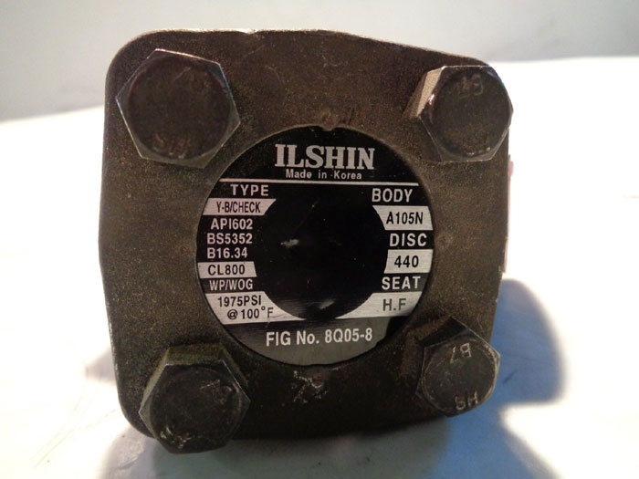 ILSHIN 3/4" Y-PATTERN CHECK BALL VALVE 8Q05-8  ***LOT OF (6)***