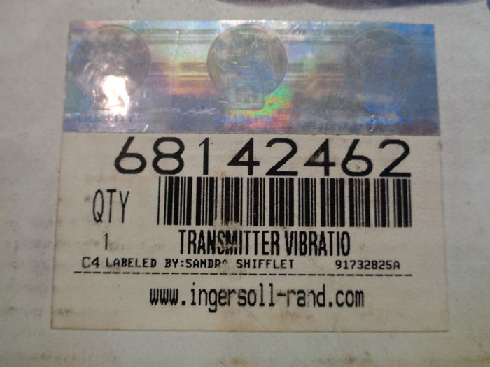 INGERSOLL RAND VIBRATION TRANSMITTER 68142462 / 1X35869