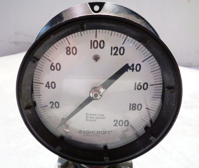 LOT OF (2) ASHCROFT PRESSURE GAUGE W/ DIAPHRAGM SEAL C1018