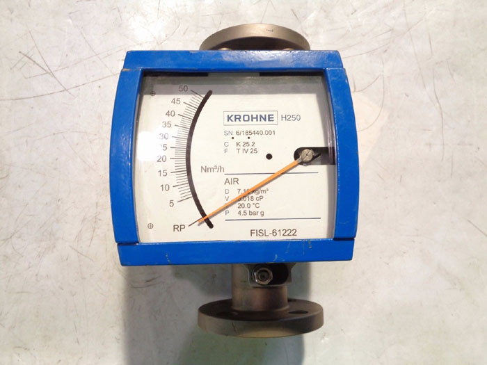 KROHNE 1" 150# VARIABLE AREA FLOW METER H250