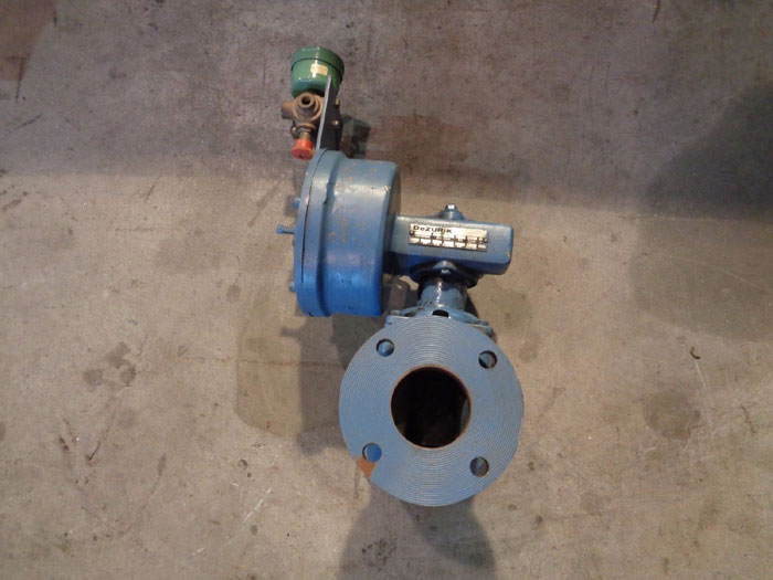 DEZURIK 3" ACTUATED FLANGED PLUG VALVE, PART:# 9231391, FIGURE#: 118