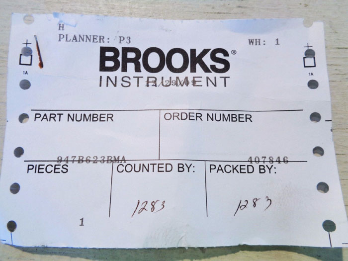 BROOKS 1/4" X 1/2" 150# FLANGED NEEDLE VALVE ASSEMBLY # 947B623BMA